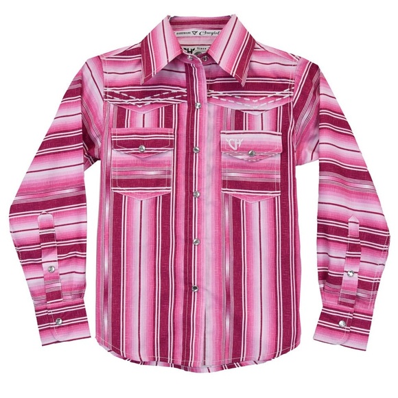 Cowgirl Hardware women’s Serape Pink Snap Shirt size medium - Picture 1 of 7